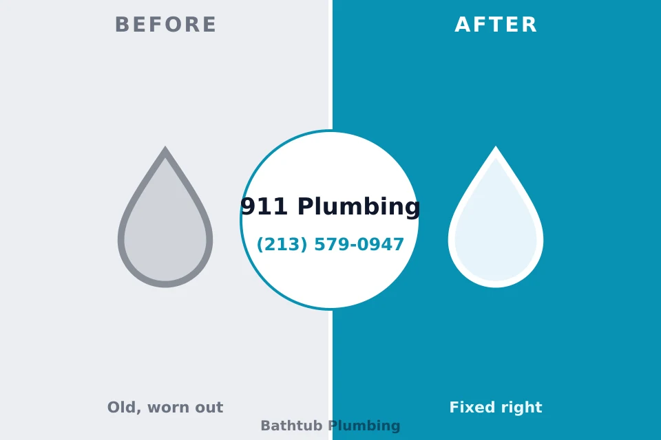 Before and after: plumbing repair Hobart, WA